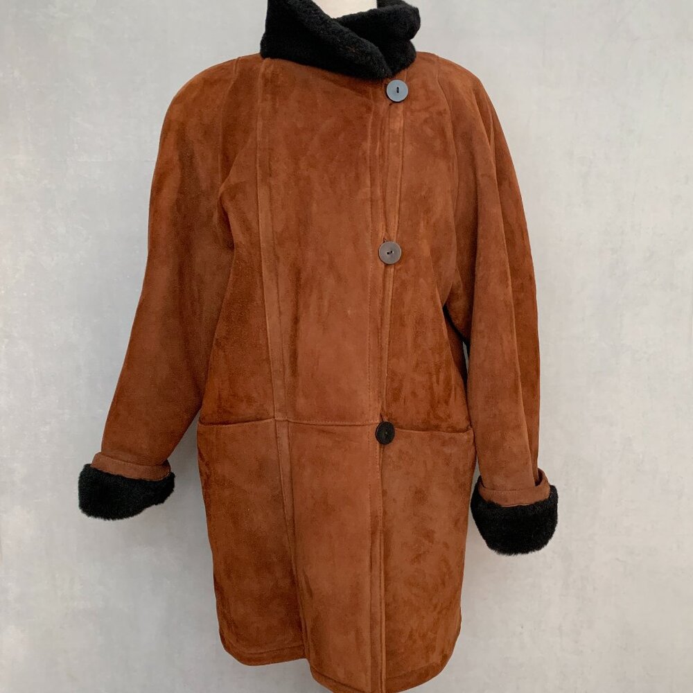 Holt Renfrew Cognac Lambskin Coat